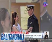 Saludo para kay Major Dingdong Dantes na nakapagtapos ng isang basic course sa Philippine Navy!&#60;br/&#62;&#60;br/&#62;&#60;br/&#62;Balitanghali is the daily noontime newscast of GTV anchored by Raffy Tima and Connie Sison. It airs Mondays to Fridays at 10:30 AM (PHL Time). For more videos from Balitanghali, visit http://www.gmanews.tv/balitanghali.&#60;br/&#62;&#60;br/&#62;#GMAIntegratedNews #KapusoStream&#60;br/&#62;&#60;br/&#62;Breaking news and stories from the Philippines and abroad:&#60;br/&#62;GMA Integrated News Portal: http://www.gmanews.tv&#60;br/&#62;Facebook: http://www.facebook.com/gmanews&#60;br/&#62;TikTok: https://www.tiktok.com/@gmanews&#60;br/&#62;Twitter: http://www.twitter.com/gmanews&#60;br/&#62;Instagram: http://www.instagram.com/gmanews&#60;br/&#62;&#60;br/&#62;GMA Network Kapuso programs on GMA Pinoy TV: https://gmapinoytv.com/subscribe
