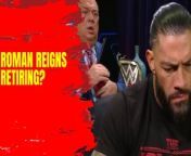 Roman Reigns almost retired! Will he retire after losing his championship? #RomanReigns #WWE #Wrestling #Wrestlemania #Retirement