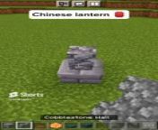 how to build Chinese lantern in Minecraft from black cue minecraft part