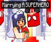 Getting MARRIED to a SUPERHERO in Minecraft! from nbt minecraft command